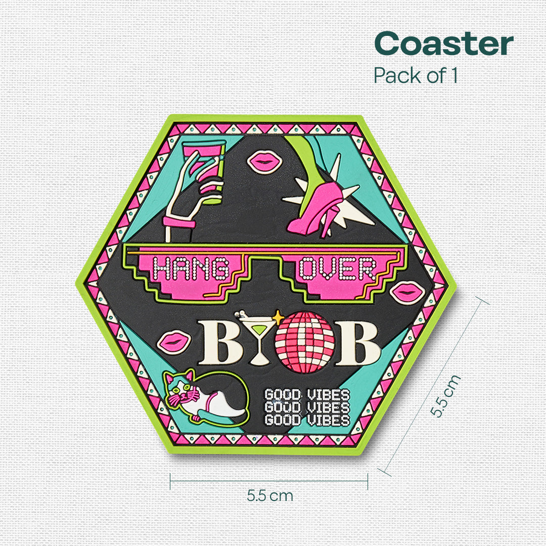 Hangover Vibes! Coasters, Pack of 1