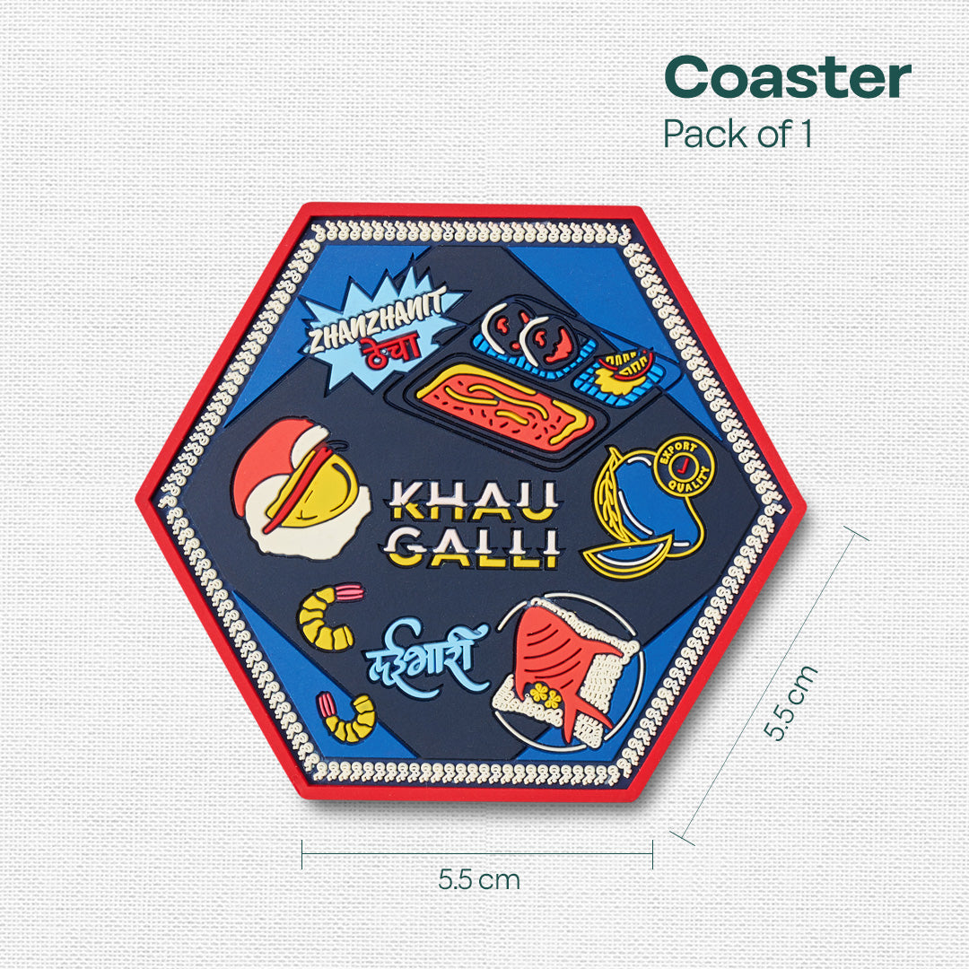 Khau Galli AF! Coasters, Pack of 1