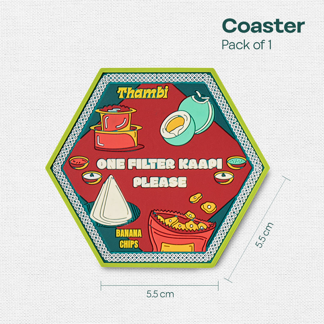 Filter Kaapi! Coasters, Pack of 1