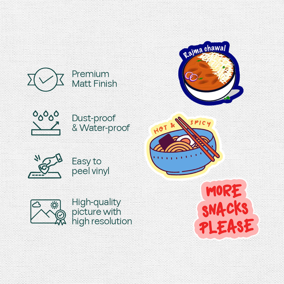 Food Mode On! 15 Stickers Multipack
