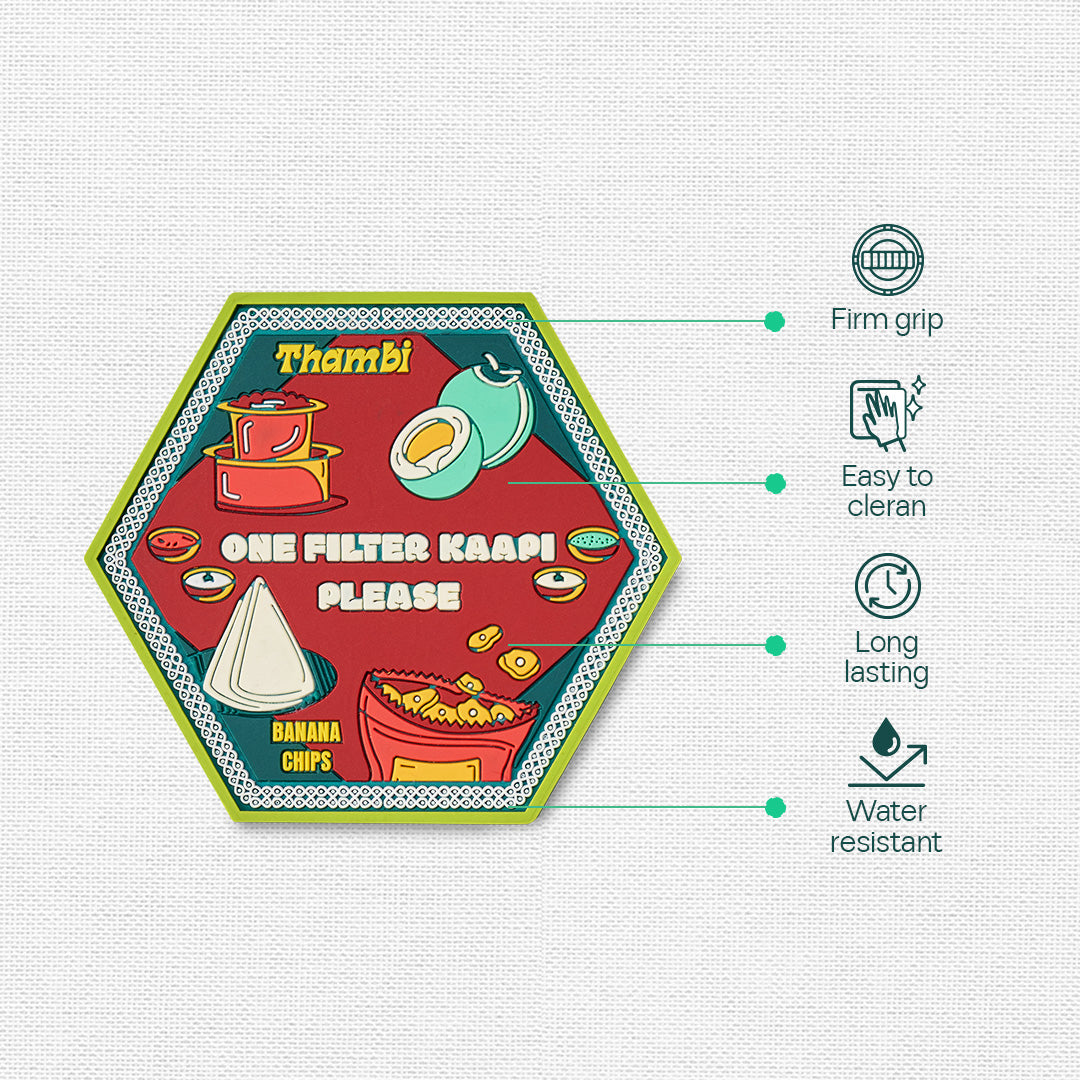 Filter Kaapi! Coasters, Pack of 1