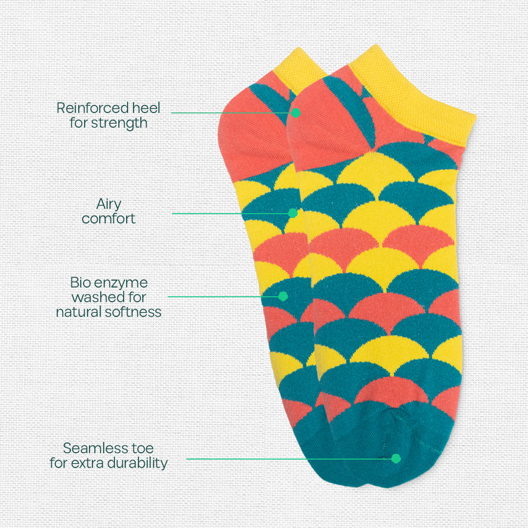 Thrill Seeker! Unisex Ankle Length Socks, 100% Organic Cotton, Gift Box of 4