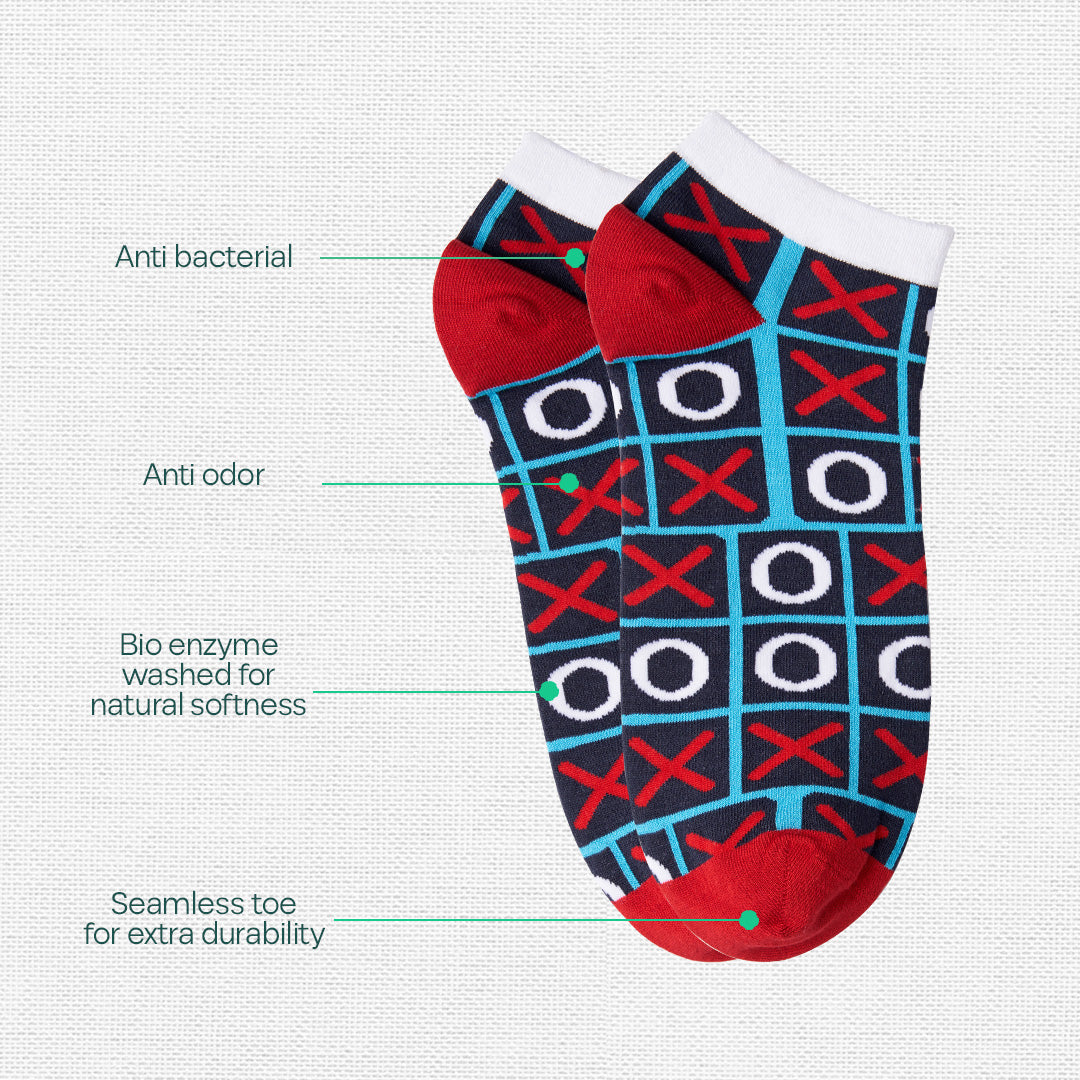 Banana Bunch! Unisex Ankle Length Socks, 100% Bamboo, Gift Box of 8