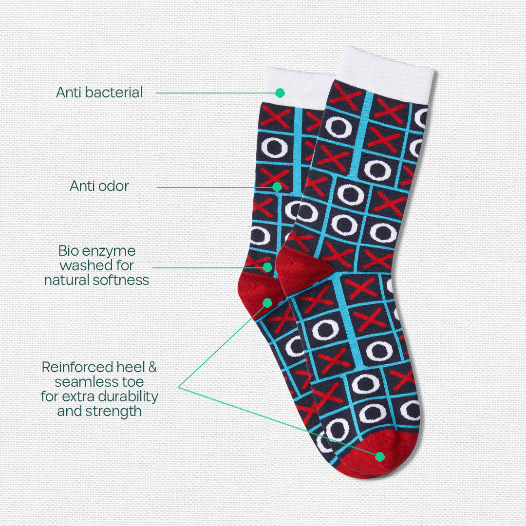 Banana Bunch! Unisex Crew Length Socks, 100% Bamboo, Gift Box of 8