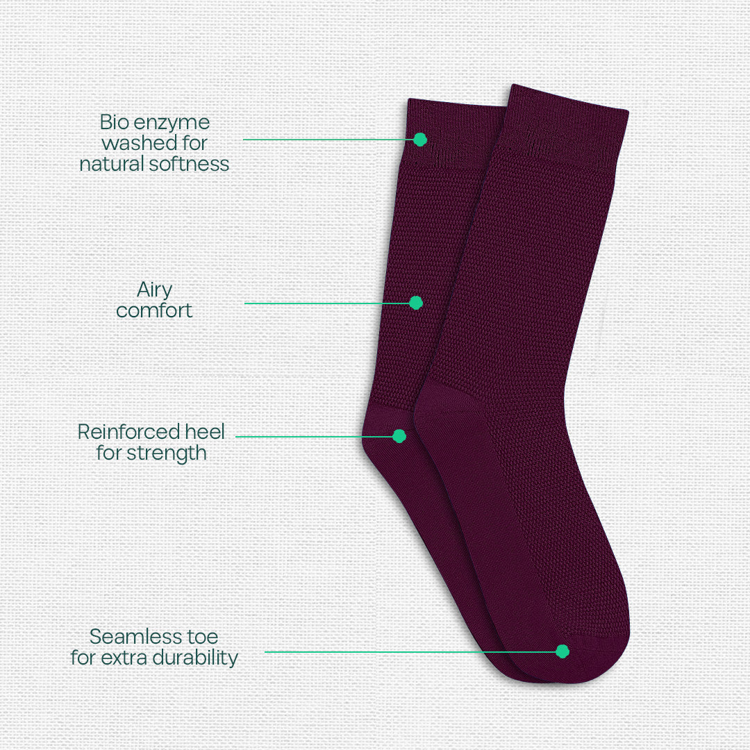 Glam & Glitter! Unisex Crew Length Socks, 100% Organic Cotton, Gift Box of 8