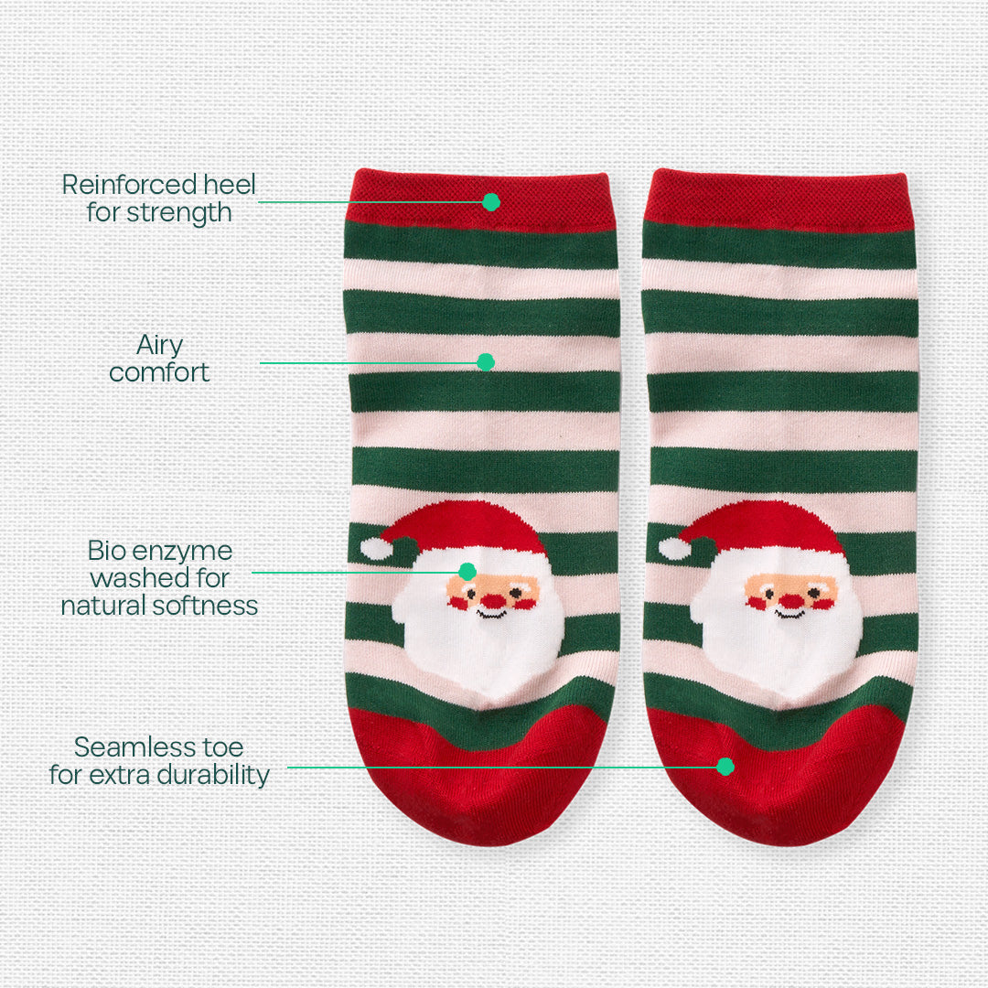 Frostbite! Unisex Ankle Length Socks, 100% Organic Cotton, Gift Box of 8