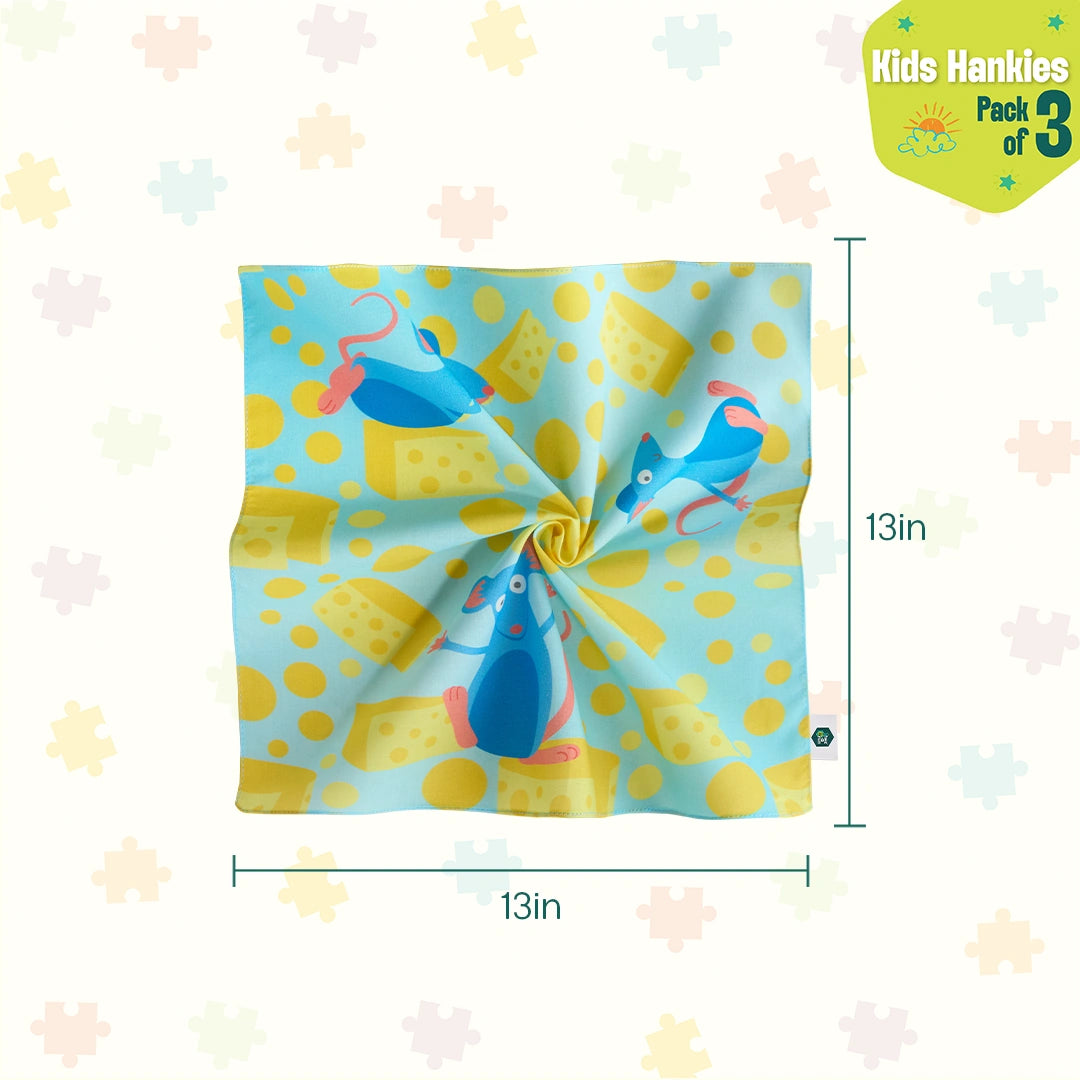 Playstation! Unisex Kid's Hankies, 100% Organic Cotton, Pack of 3