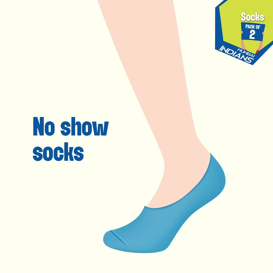 MI Maniac! Unisex Socks, 100% Bamboo, No Show, Pack of 2