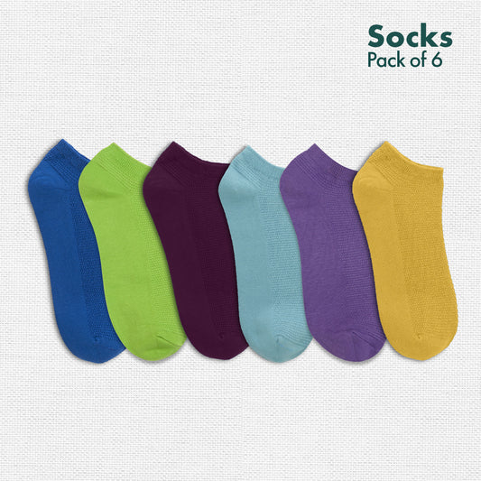 Dandelions! Unisex Socks, 100% Organic Cotton, Ankle Length, Pack of 6