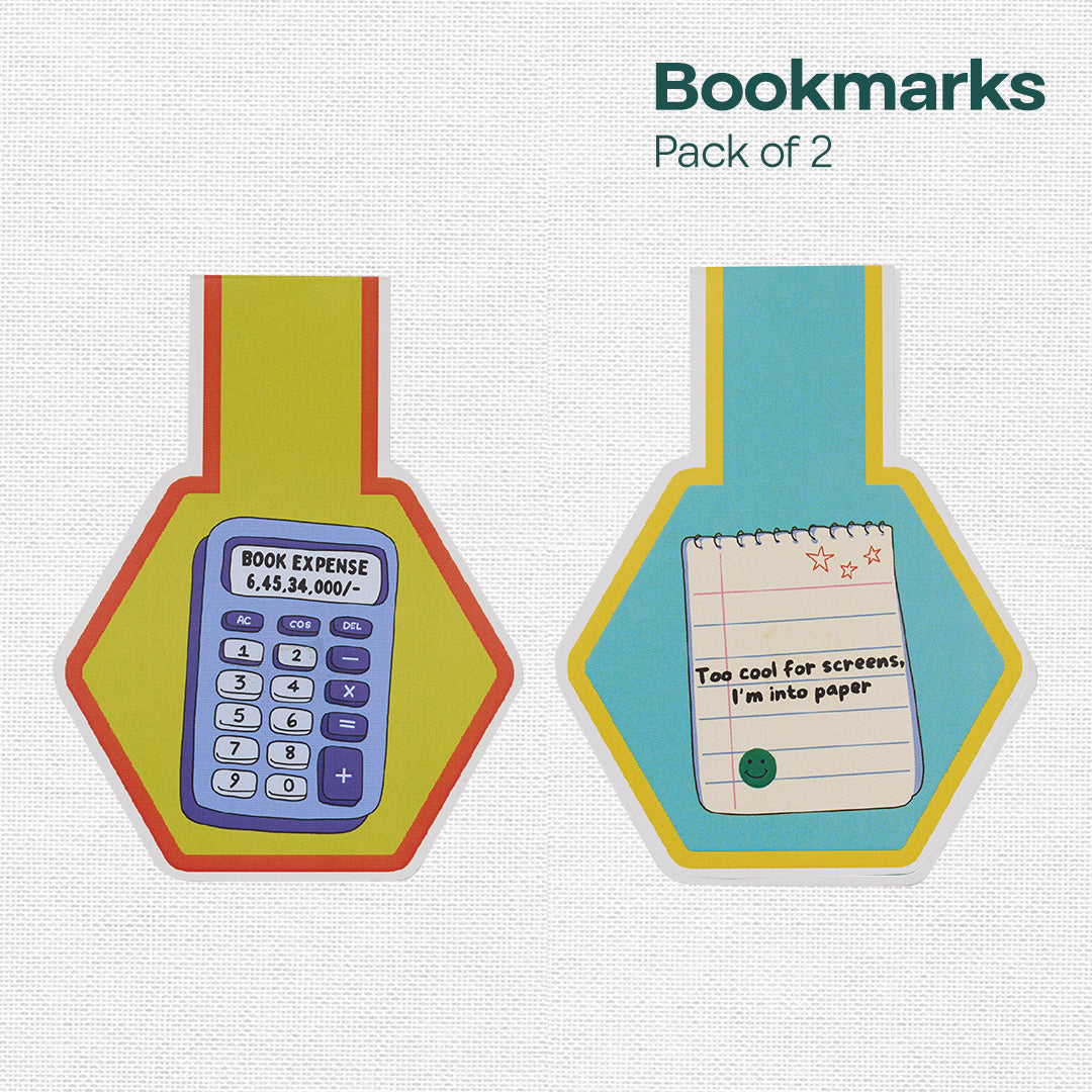 Old school geek! Bookmarks, Pack of 2