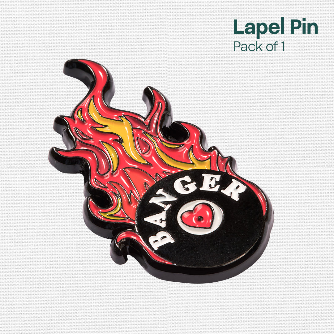 Banger! Lapel Pins, Pack Of 1