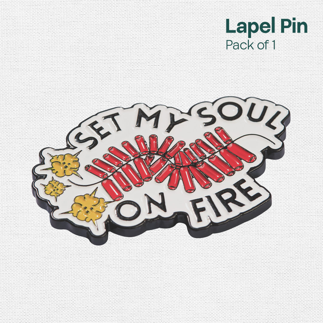 Fiery! Lapel Pins, Pack Of 1