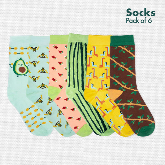 TBH! To Be Horizontal! Unisex Socks, 100% Organic Cotton, Crew Length, Pack of 6