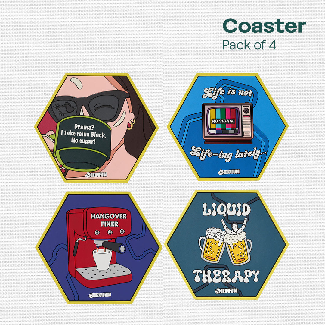 Tea Spiller! Coasters, Pack Of 4