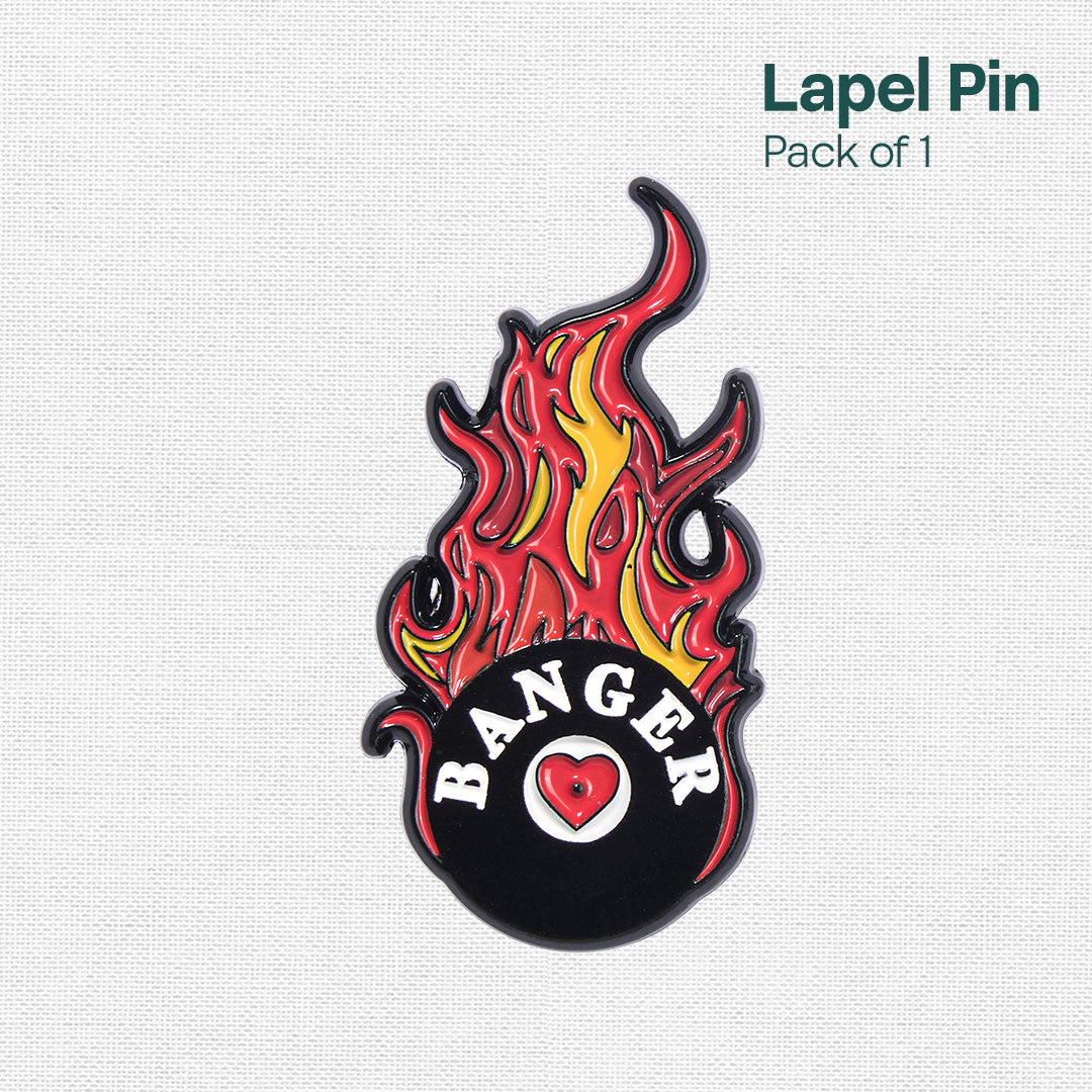 Banger! Lapel Pins, Pack Of 1