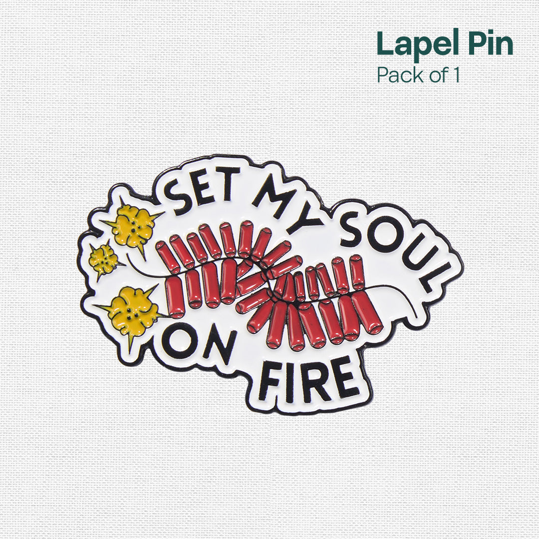 Fiery! Lapel Pins, Pack Of 1