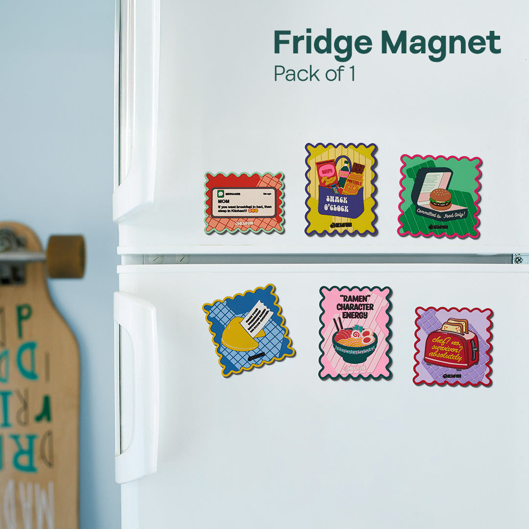 Snack O’ Clock! Fridge Magnets, Pack of 1
