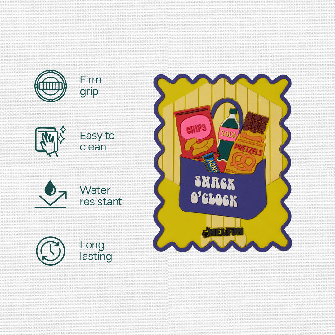 Snack O’ Clock! Fridge Magnets, Pack of 1