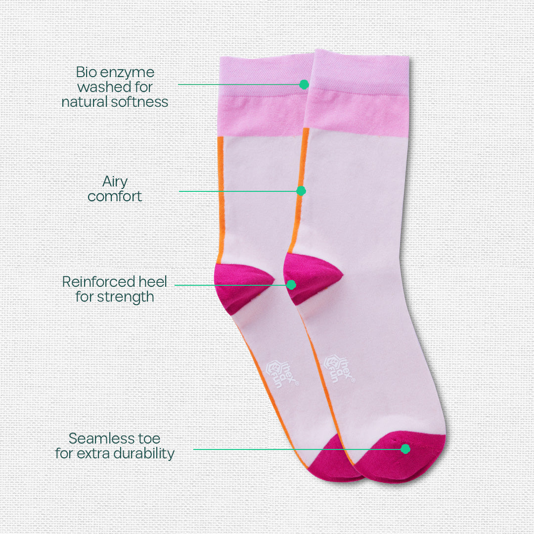 Trunk Call! Tin Gift Box, Unisex Crew Length Socks, 100% Organic Cotton, Box Of 15