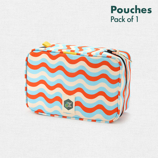 Groovy, Storage Pouches, 100% Organic Cotton, Large Size, Pack of 1