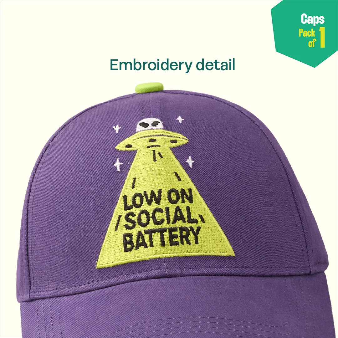 Battery Critical! 100% Cotton Fabric, Unisex Cap, Pack of 1