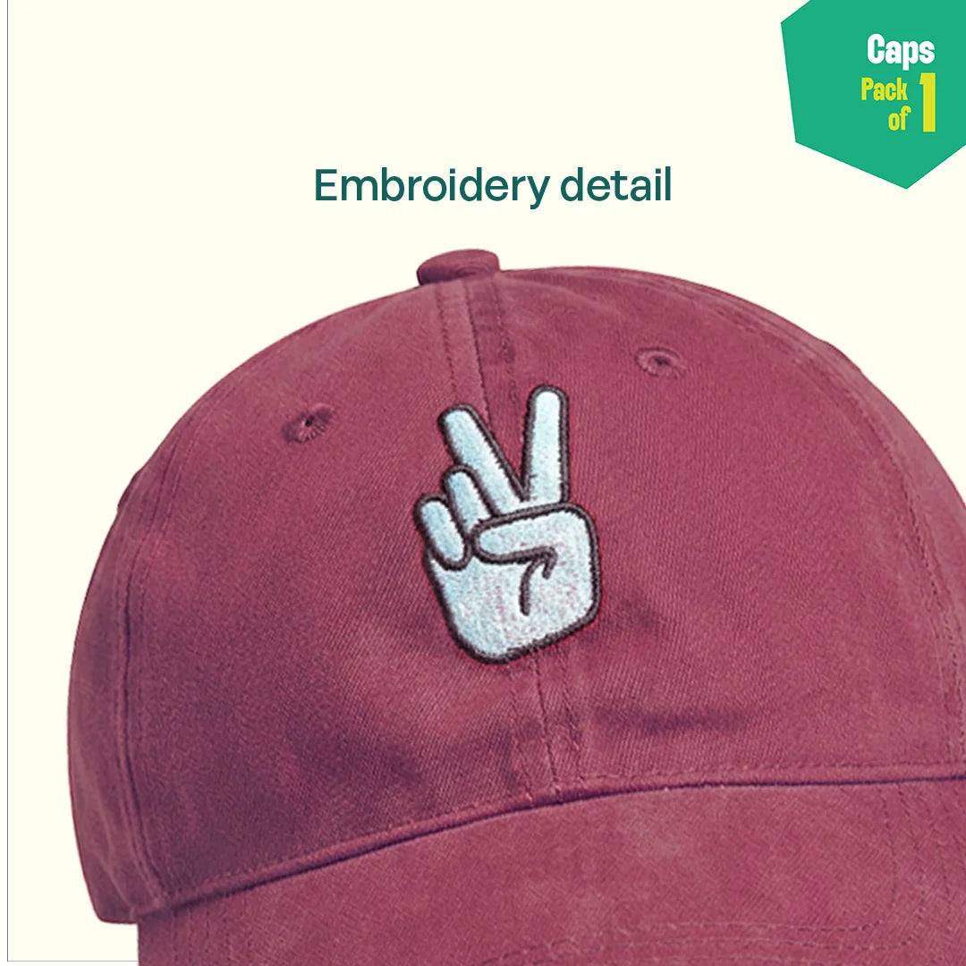 Peace Bro! 100% Cotton Fabric, Unisex Cap, Pack of 1