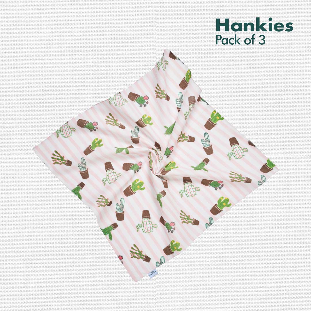 SOML! Summer Of My Life! Unisex Hankies, 100% Organic Cotton, Pack of 3