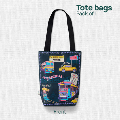 Bong Vibe Loading! Canvas Tote Bag, 100% Organic Cotton, Pack of 1