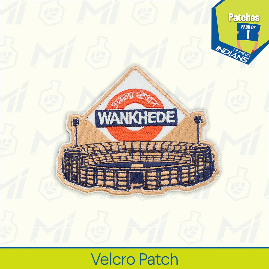 Agla Station Wankhede! 100% Recycled Fabric, Velcro Patches, Pack of 1