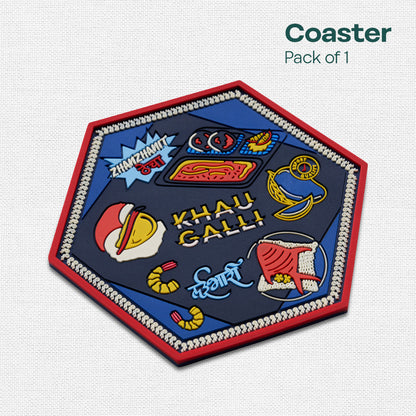 Khau Galli AF! Coasters, Pack of 1