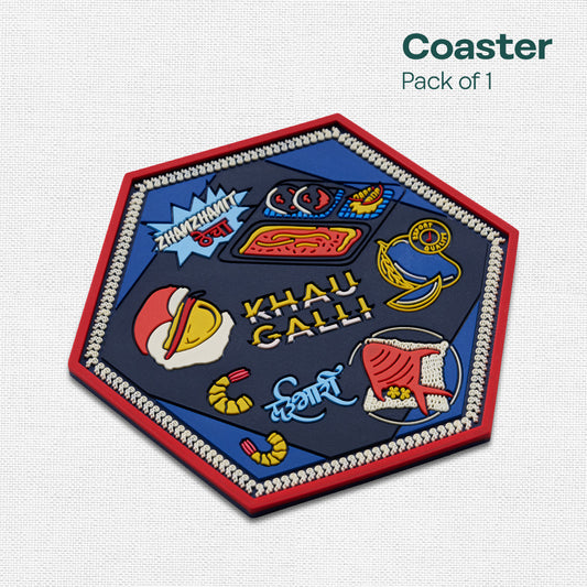 Khau Galli AF! Coasters, Pack of 1