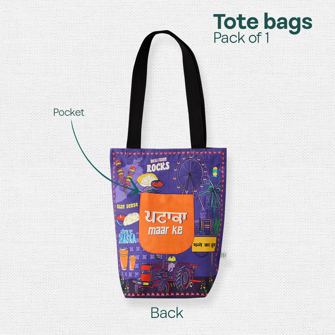 Singh Is Bling! Canvas Tote Bag, 100% Organic Cotton, Pack of 1
