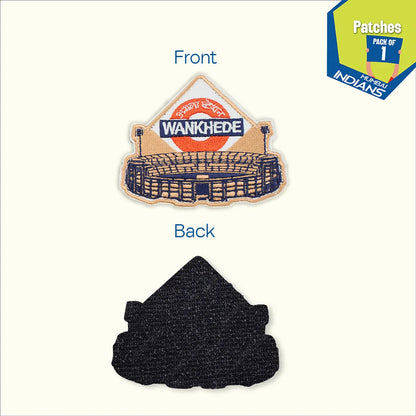 Agla Station Wankhede! 100% Recycled Fabric, Velcro Patches, Pack of 1