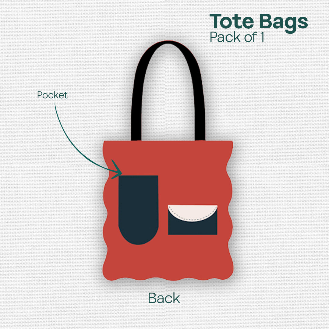 Chill Claus! Canvas Tote Bags, 100% Organic Cotton, Pack of 1