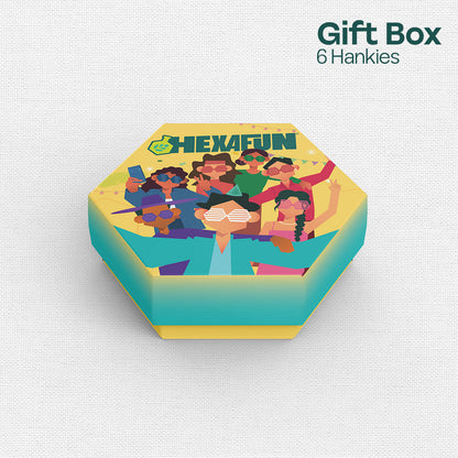 Say Cheese! Unisex Hankies, 100% Organic Cotton, Gift Box of 6