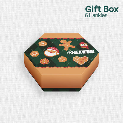 Sugar & Spice! Unisex Kid's Hankies, 100% Organic Cotton, Gift Box of 6