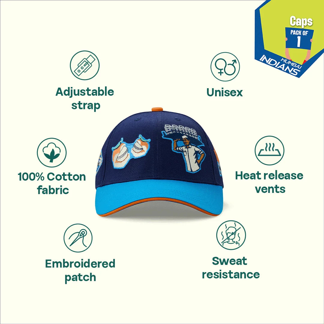 Maximum City! 100% Cotton Fabric, Unisex Cap, Pack of 1