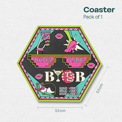 Hangover Vibes! Coasters, Pack of 1