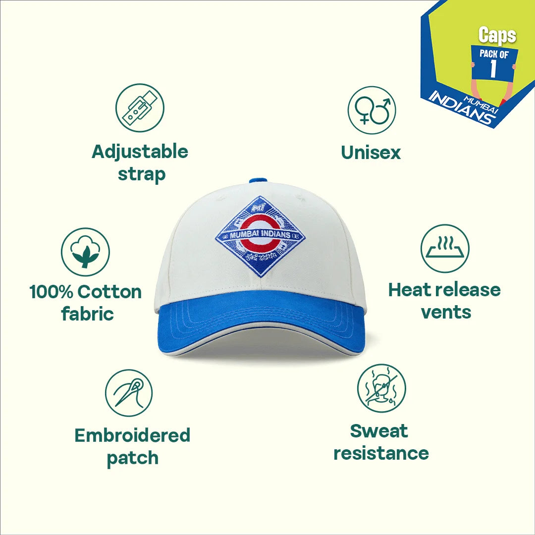 Pudheel Station Wankhede! 100% Cotton Fabric, Unisex Cap, Pack of 1