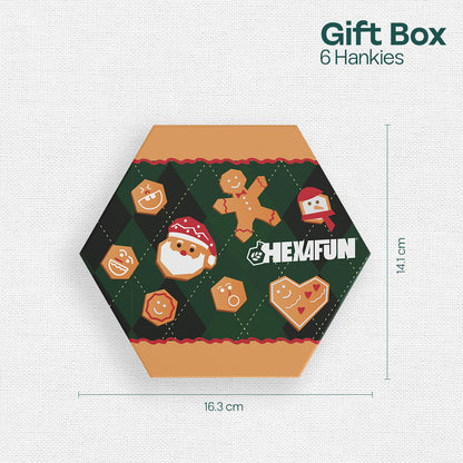 Sugar & Spice! Unisex Kid's Hankies, 100% Organic Cotton, Gift Box of 6