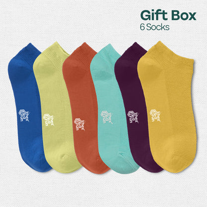 Sparklin' Hot! Tin Gift Box, Unisex Ankle Length, 100% Organic Cotton, Box Of 06