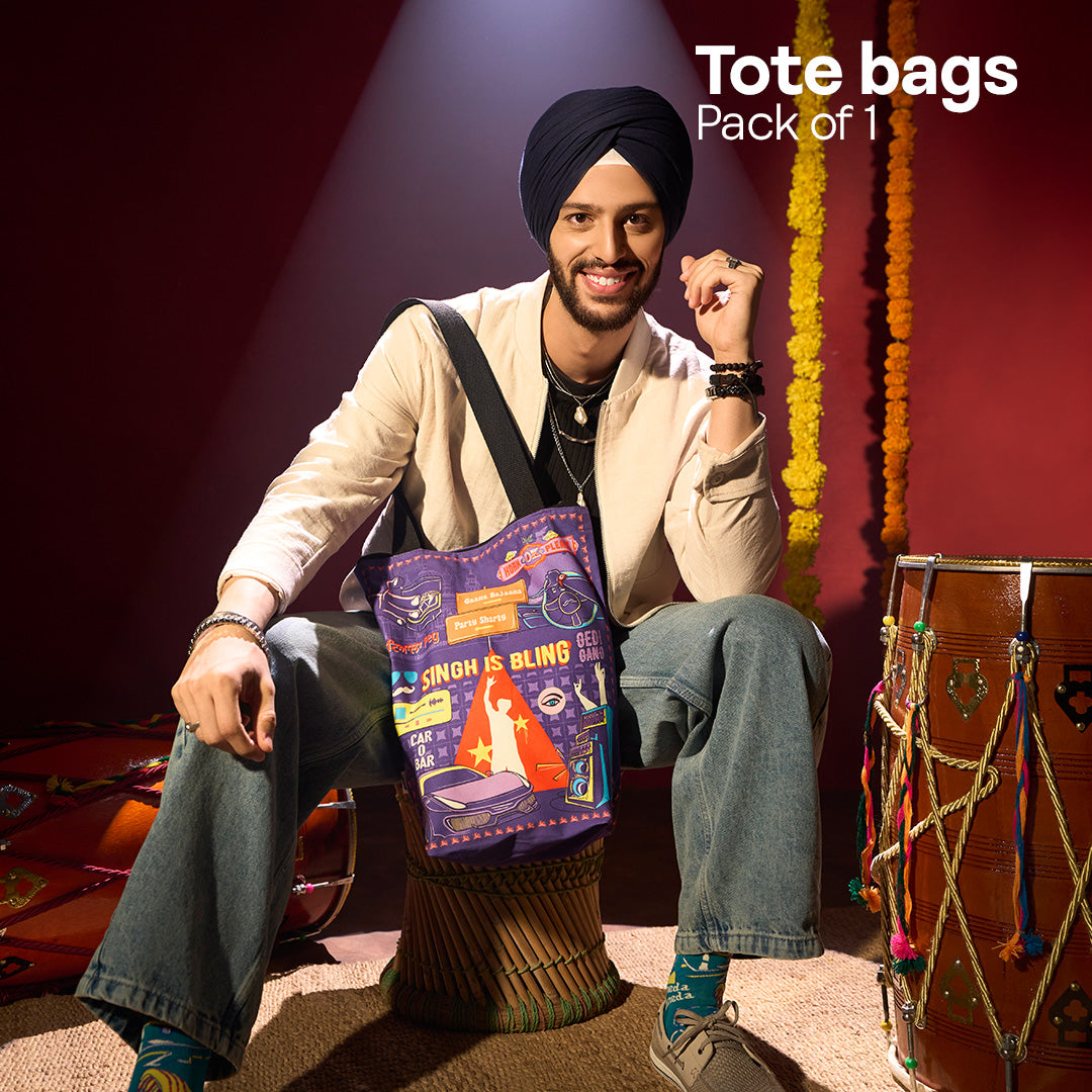 Singh Is Bling! Canvas Tote Bag, 100% Organic Cotton, Pack of 1
