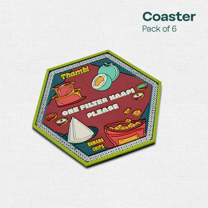 Insanely Indian! Coasters, Pack of 6