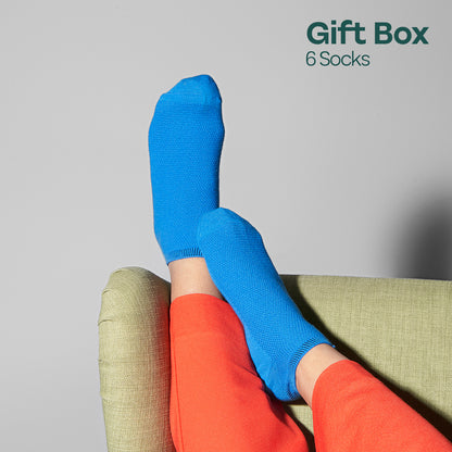 Sparklin' Hot! Tin Gift Box, Unisex Ankle Length, 100% Organic Cotton, Box Of 06