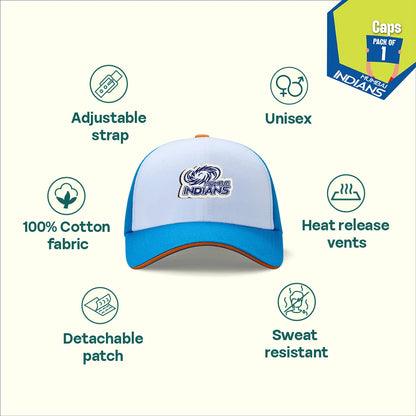 Mute Fit! Cotton Fabric, Unisex Velcro Cap, Free 1 Patch, Pack of 1