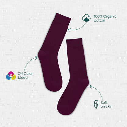 Pout It Out! Unisex Crew Length Socks, 100% Organic Cotton, Gift Box of 4