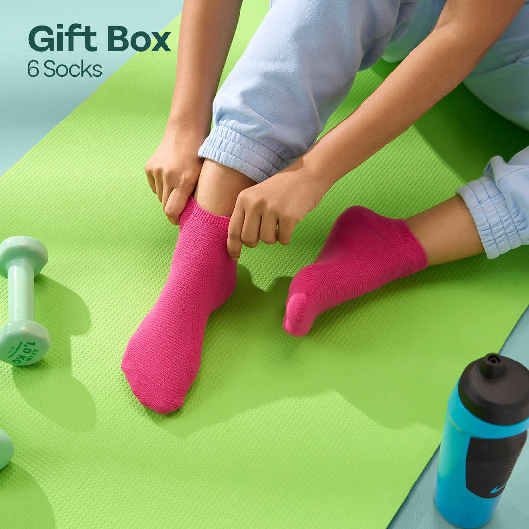 Glitterin'! Tin Gift Box, Unisex Ankle Length, 100% Organic Cotton, Box Of 06