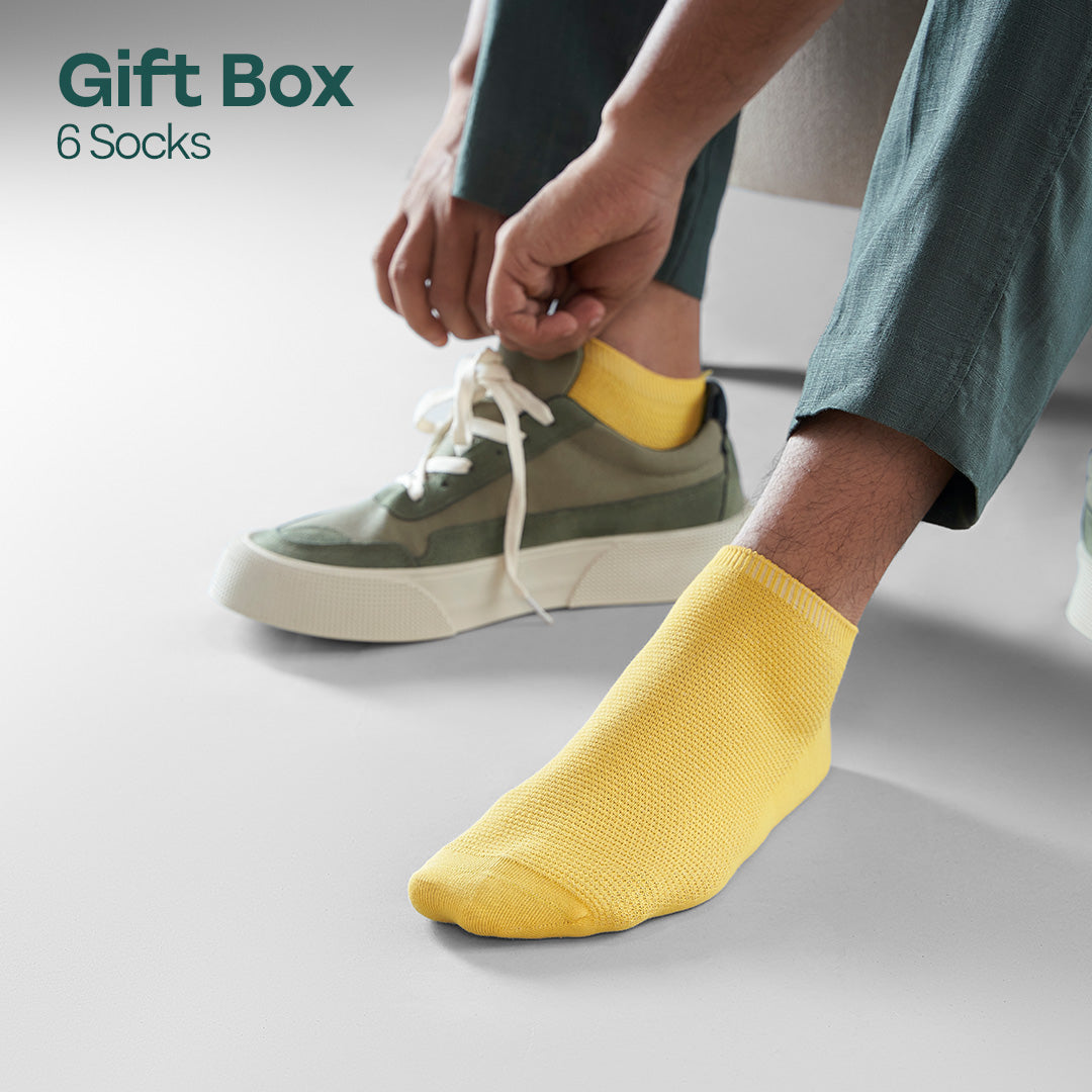 Sparklin' Hot! Tin Gift Box, Unisex Ankle Length, 100% Organic Cotton, Box Of 06