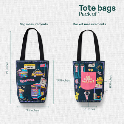 Bong Vibe Loading! Canvas Tote Bag, 100% Organic Cotton, Pack of 1