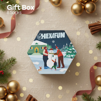 Frostbite! Unisex Crew Length Socks, 100% Organic Cotton, Gift Box of 8